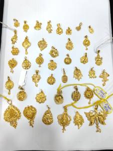 22K Solid Gold Assorted Floral Religious <b>Locket</b> Pendants Trendy Wedding Daily Wear Fine Jewelry by Lisa Jewellers - Product Image 3