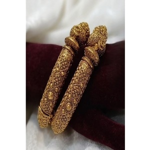 Flawless Premium Quality Brass Gold Plated <b>Bangle</b> Bracelets <b>Set</b> For Women Wedding Wear Jewelry Collection - Product Image 1