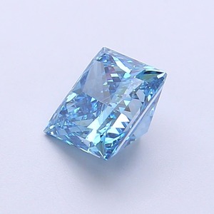 Diamant de laboratoire CVD de qualité supérieure, taille princesse, bleu vif, clarté VS1, finition excellente, pierre précieuse rare pour bijoux sur mesure - Product Image 3