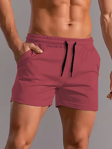 Men's Casual Summer <b>Shorts</b> Drawstring Waist Lightweight Woven Fabric Comfortable Fit Workout Gym Casual Summer Wear Bangladesh - Product Image 3