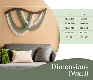 Modern Macrame Wall Hanging Dual Tone Rope Design Perfect for Living Room Bedroom <b>Decor</b> and Stylish Home Interiors From India - Product Image 5