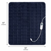 Plaid chauffant 50x60 pouces, tissage gaufré, 12 niveaux de chaleur, chauffage rapide, protection contre la surchauffe, vente en gros usine
