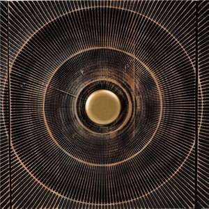 golden sunburst cnc designed <b>sideboard</b> wooden <b>storage</b> cabinet - Product Image 2