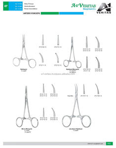 Pinzas Quirúrgicas Rectas y Curvas A-1 VERITAS Hartmane-Arteryy de 10 cm, de Acero Inoxidable, Manuales, Reutilizables |   Portaagujas - Product Image 6