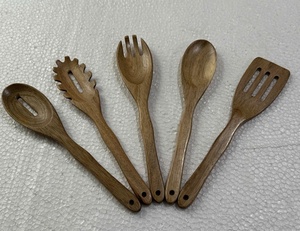 Cuchara de mango largo, utensilio de cocina, cuchara de servir de mango largo, espátula de cocina de madera, espátula de cocina de madera - Product Image 4