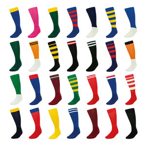 Footy <b>Socks</b> Pink Red Navy Royal Blue Black Football <b>Socks</b> Breathable Comfortable Durable Sports <b>Socks</b> For <b>Training</b> Match Running - Product Image 1