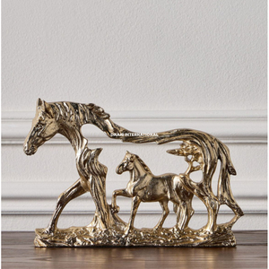 Escultura Metálica de Personas Sentadas en Color Oro Champán sobre Base de Madera, Figura Humana Abstracta Contemporánea, Decoración para el Hogar, Arte de Mesa - Product Image 5