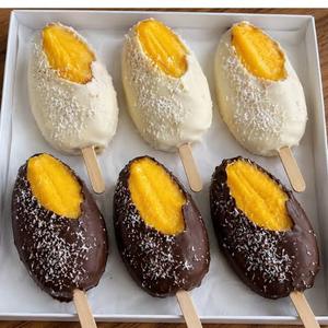 มะม่วงเคลือบช็อกโกแลตแช่แข็ง |   ขนมผลไม้แช่แข็งพรีเมียมสำหรับตลาดโลก - Product Image 3