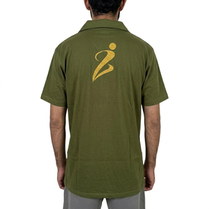 เสื้อโปโลแขนสั้นผู้ชายแบบกำหนดเอง เสื้อโปโลผ้าฝ้ายไซส์ใหญ่พิเศษสำหรับผู้ชาย เสื้อโปโลปักลายพิมพ์ลายขนาดใหญ่พิเศษสำหรับผู้ชาย - Product Image 2