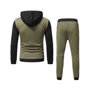 Conjunto de Sudadera y Pantalón Deportivo Personalizado para Hombre, Corte Regular, Estilo Urbano, Traje Deportivo de Algodón - Product Image 3
