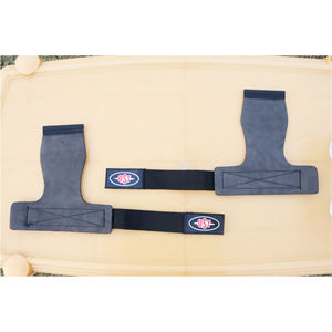 Poignées de musculation avec compression de poignet en nylon, accessoires de gym pour entraînement, poignées en microfibre pour haltérophilie, OEM ODM, logo personnalisé - Product Image 3