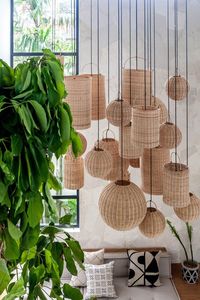 Bulk Sleek Rattan Bamboo Lampshade Handcrafted <b>Lighting</b> Shade Vietnam Producer VIFARMEX - Product Image 6