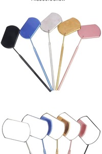 Eyelash <b>Mirror</b> Grafting Lash Magnifying Beauty <b>Long</b> Handle <b>For</b> Checking False Lashes Extension Magnifying Single Sided Metal - Product Image 6