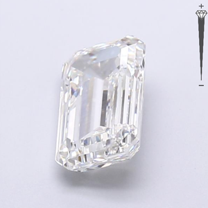 Diamante Cultivado en Laboratorio con Certificado IGI, Corte Esmeralda de 3.05 CT, Color E, Claridad VVS1, Joyería Royal GEMS, Certificado de Autenticidad 782683266 - Product Image 2