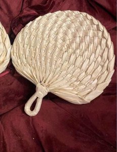 Abanicos de Mano Ecológicos de Bambú con Diseño de Hojas de Palma Coloridas para Recuerdos de Boda en la Playa - Product Image 2