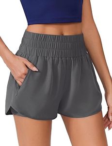 Shorts de Verano para Mujer, Cintura Alta Elástica, Secado Rápido, Spandex/Poliéster, Logotipo Personalizado, Estilo Moto y Biker - Product Image 3