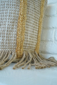 Sac fourre-tout tendance 2026 en jute tressé style bohème écologique pour femmes et adolescentes – Idéal pour la plage et les voyages - Product Image 2