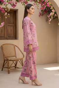 Collection d'été de luxe pour femmes, vêtements indiens et pakistanais, ensemble de 2 pièces en tissu lawn imprimé doux, couleurs personnalisées - Product Image 3