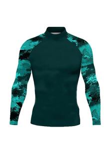 T-shirt de compression à manches longues pour homme, col montant, motif camouflage personnalisé, sous-vêtement de sport athlétique pour la gym, la course et l'entraînement - Product Image 3