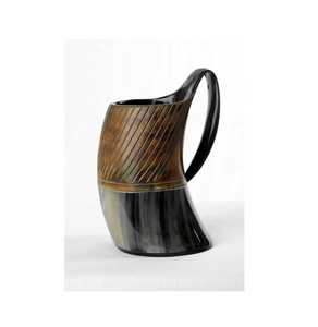 Jarra de Cerveza de Cuerno de Búfalo Pulido, Hecha a Mano, de Origen Ético, Segura para Alimentos, Diseño Moderno para Decoración de Clubes/Bares/Restaurantes - Product Image 1