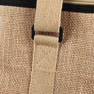 Bolsa de Yute Marrón Natural para Almuerzo con Impresión Personalizada y Servicio OEM - Product Image 3