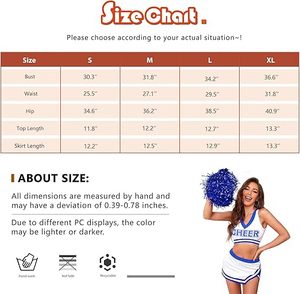 ชุดเชียร์ลีดเดอร์ FM Garments แบบสองสี ซิลิโคนน้ำหนักเบา สวมใส่สบาย สไตล์แฟชั่นกีฬา สำหรับการแข่งขันบอล - Product Image 5