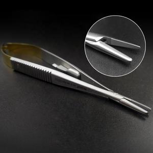 Castroviejo 20 cm Flat Handle Needle Holder Lock Stainless Steel Manual Surgical Instrument Set Reusable by <b>Blush</b> surgical - Product Image 6