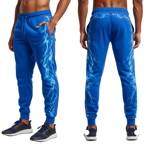 Pantalones Deportivos para Hombre con Diseño Gráfico Voltage Stream y Estilo Urbano de Alto Rendimiento - Product Image 3