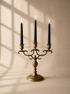 Cathedral & Chapel Vintage Style Candelabras - Tall Brass Taper <b>Candle</b> Stand <b>Bulk</b> Sourcing Exporter India - Product Image 3