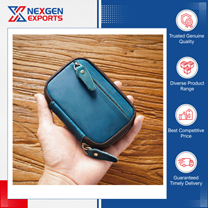 Cartera de Cuero PU Hecha a Mano de Gran Capacidad y Excelente Calidad para Llaves y Tarjetas de Coche, Oferta de Distribuidor de Marca para Compradores al por Mayor - Product Image 4