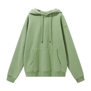 เสื้อฮู้ดดี้โอเวอร์ไซส์และชุดวอร์ม 2 ชิ้น ผ้าฝ้าย 100% หนานุ่ม ใส่ได้ทั้งชายและหญิง รับสกรีนโลโก้ ผลิตเสื้อผ้าสตรีทแวร์สำหรับฤดูใบไม้ร่วง - Product Image 2