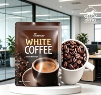 EYERFOOD Café Blanc Instantané 25g x 12 Sachets Saveur Crème Caféiné