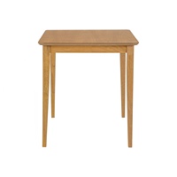 Mesa de Comedor Moderna de Estilo Mid-Century de Madera Sólida para 4 Personas, Ideal para Apartamentos