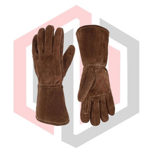 Guantes de Soldadura MIG MAG Resistentes al Fuego, de Para-aramida y Fibra de Carbono, Reforzados con 7mm, Guantes de Seguridad con Protección Térmica - Product Image 4