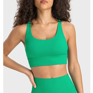 Top Deportivo Personalizado de Cuatro Vías Elásticas para Mujer, Tallas S, M, L, Espalda Cruzada, Liso, para Gimnasio, Fitness, Entrenamiento, Sujetador Deportivo - Product Image 2