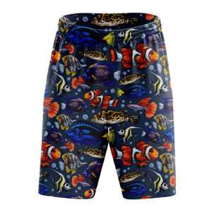 Shorts de bain pour hommes à séchage rapide en gros, 100 % polyester, avec logo personnalisé, coupe-vent et écologiques - Product Image 4