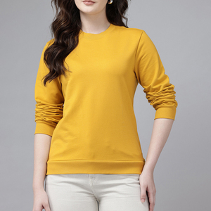 Sudaderas de Mujer Hechas de Algodón, Nueva Llegada, Venta Directa de Fábrica, Logotipo Personalizado, Material Sólido, Sudaderas de Mujer - Product Image 2