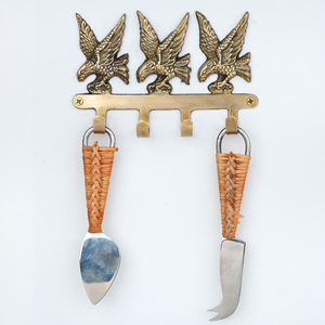 Wholesale Golden Brass Eagle <b>Wall</b> <b>Hook</b> 4 Pegs Animal Pattern Rust Resistant Brass Clothing Hanger <b>Wall</b> Mounted <b>Hooks</b> - Product Image 2