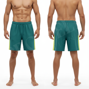 Sportswear Panel Unique Style Gym Shorts Quick Dry Custom Sublimation Design Training <b>Elastic</b> Waist Athletic Workout Shorts - Product Image 3