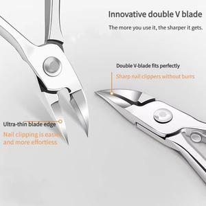 Coupe-ongles Morje en acier inoxydable chirurgical, lame courbée, ouverture de mâchoire de 12,5 mm, pointe acérée pour la coupe des cuticules des doigts - Product Image 6