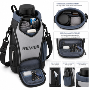 Bolsa Organizadora Magnética para Gimnasio, Porta Botellas, Almacenamiento de Accesorios, Diseño Personalizado, Proveedor Mayorista OEM ODM - Product Image 5