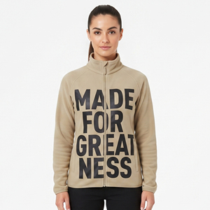 Chaqueta Deportiva de Poliéster Estampada con Cuello Alto para Mujer, 100% Poliéster, Chaqueta Deportiva Estampada para Dama - Product Image 1