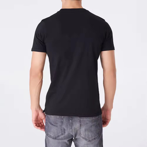 Camiseta de Cuello Redondo para Hombre, Mezcla de Poliéster y Algodón, Corte Ajustado, Ligera, Unisex, Impresión Serigráfica, OEM, ODM, Venta al Por Mayor - Product Image 2
