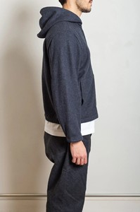 Sweat-shirt unisexe à capuche zippé, couleur unie, coupe ample, décontracté, pour l'hiver, en molleton 100 % coton, anti-boulochage - Product Image 2