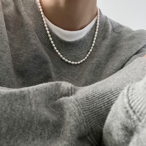 Collar de Perlas Naturales de Agua Dulce Zhuji Wenchi de 7-8mm, Partículas en Forma de Arroz con Brillo Intenso, Semiterminadas para DIY, Venta al Por Mayor - Product Image 3