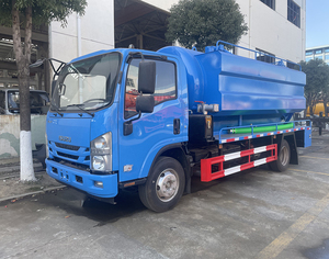Camión de Succión de Aguas Residuales Combinado ISUZU 9000L Económico de Alta Gama con Chorro de Alta Presión para Limpieza de Alcantarillado y Drenaje Subterráneo - Product Image 2
