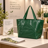 Sac de courses réutilisable en PP tissé laminé de haute qualité, personnalisé, pour supermarché, production en série en usine, vente en gros