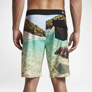 Shorts de Baño para Hombre, 100% Algodón, con Logotipo Frontal, Secado Rápido, Cintura con Cordón Ajustable, Corte Medio - Product Image 2