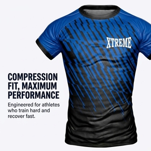 Rashguard MMA et BJJ à séchage rapide avec logo personnalisé, taille sur mesure, équipement d'entraînement de grappling, vêtements de sport - Product Image 2