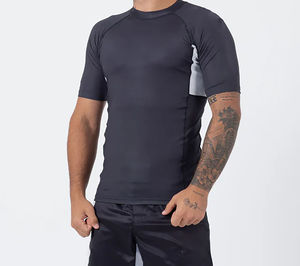Rashguard respirant personnalisé en Spandex/Nylon à manches courtes pour MMA, Boxe, Muay Thai, Shorts de Kickboxing - Product Image 2